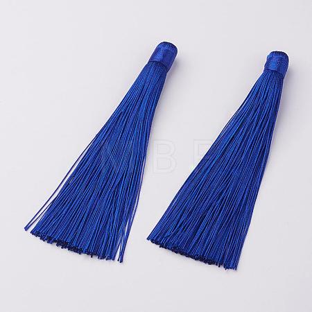 Nylon Tassels Big Pendant Decorations HJEW-G010-B06-1