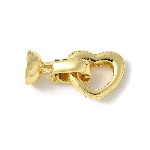 Brass Fold Over Clasps KK-M320-10G-1