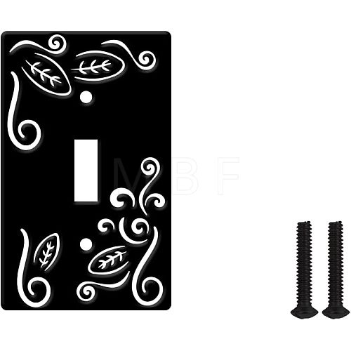 Iron Light Switch Plate Outlet Cover AJEW-WH0197-034-1