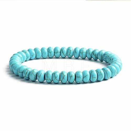 Turquoise Bracelet with Elastic Rope Bracelet DZ7554-20-1