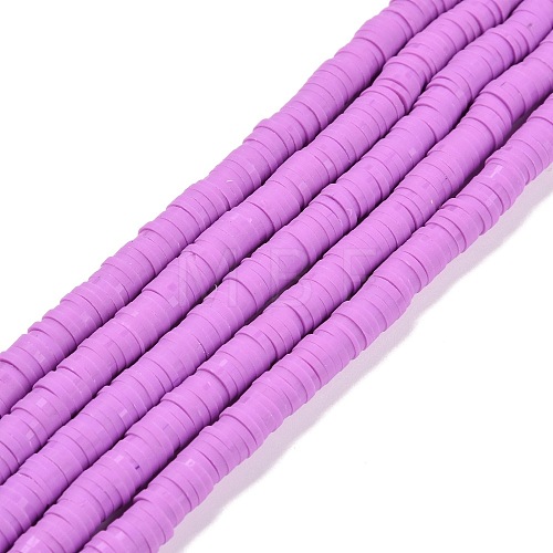 Handmade Polymer Clay Beads Strands CLAY-R089-6mm-Q061-1