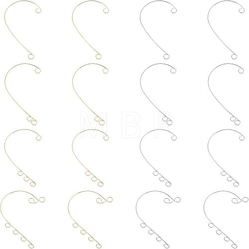 Unicraftale 48Pcs 8 Style 316 Stainless Steel Ear Cuff Findings STAS-UN0038-18-1