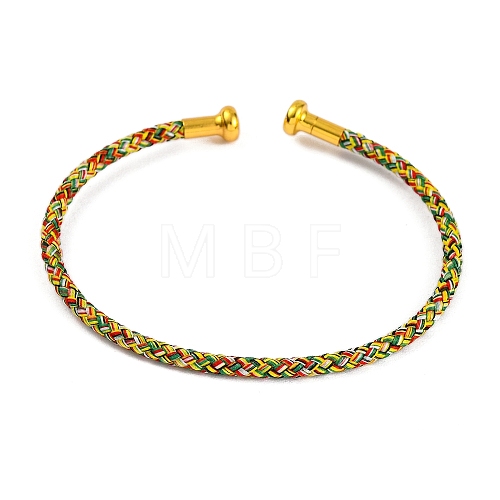 Braided Carbon Steel Wire Bracelet Making MAK-A017-B57-1