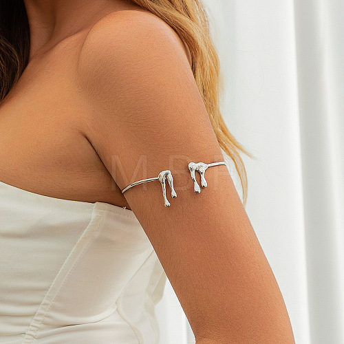 Alloy Arm Cuff Bangles for Women WG62482-04-1