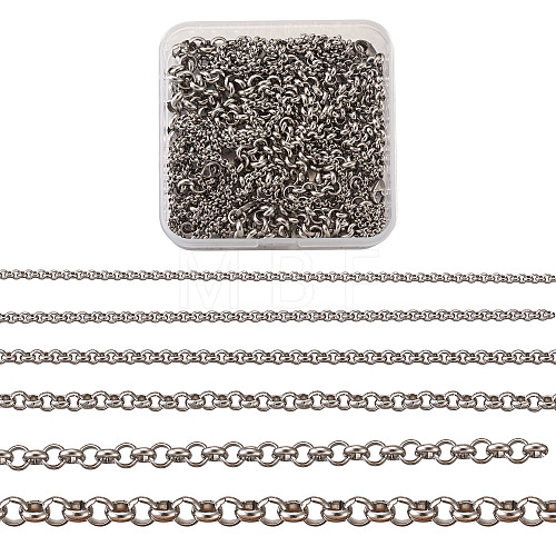 Steel Rolo Chain for Necklace MAK-TA0001-02P-1