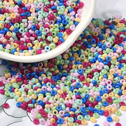 Baking Paint Glass Seed Beads SEED-P006-03A-13-1