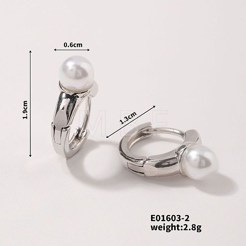 Elegant Pearl Ear Accessories with European and American High-end Style ZZ2491-2-1