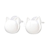 925 Sterling Silver Stud Earrings EJEW-C176-01A-MS-3
