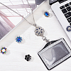 DIY Interchangeable Flower Office Lanyard ID Badge Holder Necklace Making Kit DIY-SC0021-46-4