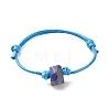 Gemstone Nugget Beaded Cord Bracelet BJEW-JB08110-4