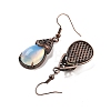 Opalite Teardrop Dangle Earrings EJEW-B055-01R-18-2