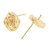 Brass Stud Earring Finding KK-L208-49G-2