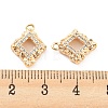 Brass Micro Pave Cubic Zirconia Pendants KK-E090-16G-3