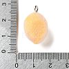 Fruit Theme Flocking Opaque Resin Pendants LS-RESI-D017-04C-P-3