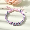 Adjustable Cotton Cord Braided Friendship Bracelets FB-CBA27E8-01D-1