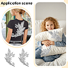 Gold and Silver Thread Silk Embroidered Sequins DIY-WH0816-144B-5