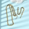 304 Stainless Steel Coffee Bean Chain Bracelet & Necklace Jewelry Sets SJEW-L199-19G-1