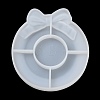 Bowknot Shape Jewelry Plate DIY Silicone Mold DIY-K071-02B-5