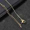 0.8MM Brass Box Chain Necklaces NJEW-G341-02G-1