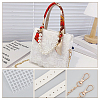 DIY Ribbon Knitting Women's Handbag Kits DIY-WH0453-08A-4