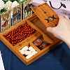 Wood Tarot Card Holder & Crystal Altar Storage Box AJEW-WH0535-001-3