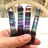 Natural Colorful Fluorite Pointed Prism Bar Home Display Decoration G-PW0007-098D-3