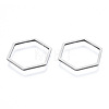 Non-Tarnish 201 Stainless Steel Linking Rings STAS-N090-T13-1-3