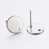 304 Stainless Steel Stud Earring Findings STAS-P198-25-12mm-2