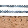 Natural Devil Blue Aquamarine Beads Strands G-NH0073-B01-4mm-5