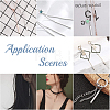 120Pcs 4 Size 304 Stainless Steel Pendants STAS-UN0021-85P-5