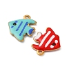 304 Stainless Steel Enamel Charms X-STAS-Q363-14F-G-2
