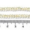 Electroplate Glass Beads Strands EGLA-J026-3mm-F23-3