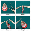 DIY Christmas Themed Earring Making Kits DIY-SC0014-34P-4
