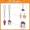 Cell Phone Straps for Halloween HJEW-FH0001-39-4