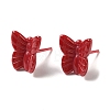 Hypoallergenic Bioceramics Zirconia Ceramic Butterfly Stud Earrings EJEW-C065-01C-3