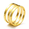 Brass Rings X-KK-O003-01G-3