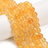 Natural Citrine Beads Strands G-F820-K04-10mm-1