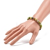 Natural Serpentine Beads Stretch Bracelet for Men Women for Her BJEW-JB06990-02-3
