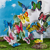 PVC Butterfly Display Ornaments AJEW-WH0248-330-4