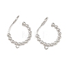 Brass Clip-on Earring Findings KK-F921-08A-P-1