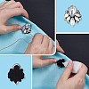 Glass Rhinestone Embroidery Sew on Ornament Accessories PATC-WH0021-070B-3