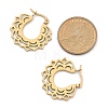 304 Stainless Steel Flower Stud Earrings for Women EJEW-Q009-03B-G-3
