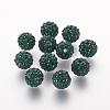 Polymer Clay Rhinestone Beads RB-K050-10mm-C16-1