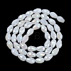 Opaque Solid Color Electroplate Glass Beads Strands LS-EGLA-N013-J8mm-B03-2