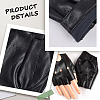 1 Pair Imitation Leather Fingerless Gloves AJEW-CL0004-95B-7