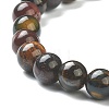 Natural Tiger Eye Beaded Stretch Bracelets BJEW-D446-B-43-3