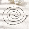 2MM Unisex 304 Stainless Steel Rope Chain Necklaces NJEW-P395-16P-1