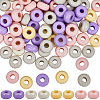 100Pcs Opaque Acrylic Beads MACR-SP0001-35-1