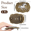 Two Tone Zinc Alloy Buckle Clasps FIND-WH20027-58C-2