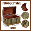 Retro Wood Jewelry Set Storage Organizer Boxes with Clasps CON-WH0115-96A-2
